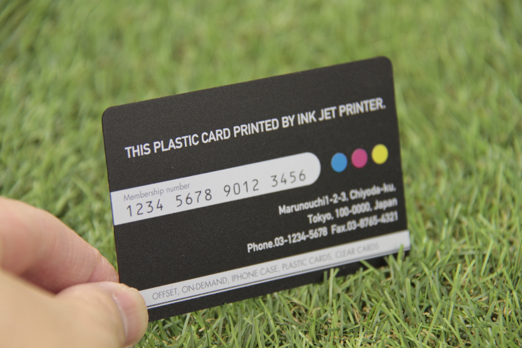 プラスチックカード印刷(PVC・黒・0.76mm)